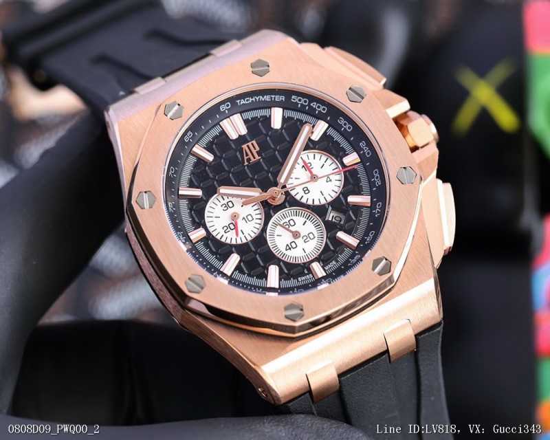 Audemars Piguet愛彼AP皇家橡樹系列鍍膜玻璃尺寸42mm*14mm防水膠