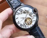 Cartier 卡地亞最佳設計獨家首發 精品男士腕表 飛輪腕表