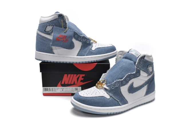 牛仔藍 STOS版喬丹1代籃球鞋 DM9036-104 Air Jordan 1 High Denim 01 36-47.5