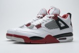 火焰紅 頭層皮喬丹4代籃球鞋 DC7770-160 Air Jordan 4 「Fire Red」024