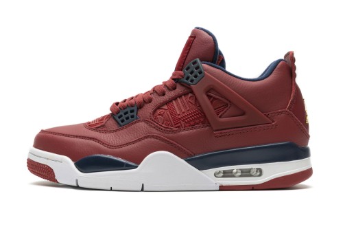 世界杯 頭層皮喬丹4代籃球鞋 CI1184-617 Air Jordan 4 Retro FIBA Gym Red 015