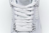 白銀 頭層皮喬丹4代籃球鞋 308497-100 Air Jordan 4 Retro Pure Money 015