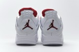 白紅 頭層皮喬丹4代籃球鞋 CT8527-112 Air Jordan 4 Retro 「Metallic Red」015