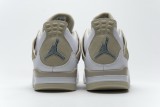 白金 頭層皮喬丹4代籃球鞋 487724-118 Air Jordan 4 Retro Sand Linen 023