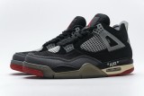 黑紅OW 頭層皮喬丹4代籃球鞋 CV9388-001 OFF White x Air Jordan 4 Bred 027