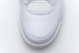 白銀 頭層皮喬丹4代籃球鞋 308497-100 Air Jordan 4 Retro Pure Money 015