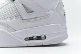 白綠 頭層皮喬丹4代籃球鞋 CT8527-113 Air Jordan 4 Retro 「Metallic Green」