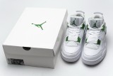 白綠 頭層皮喬丹4代籃球鞋 CT8527-113 Air Jordan 4 Retro 「Metallic Green」