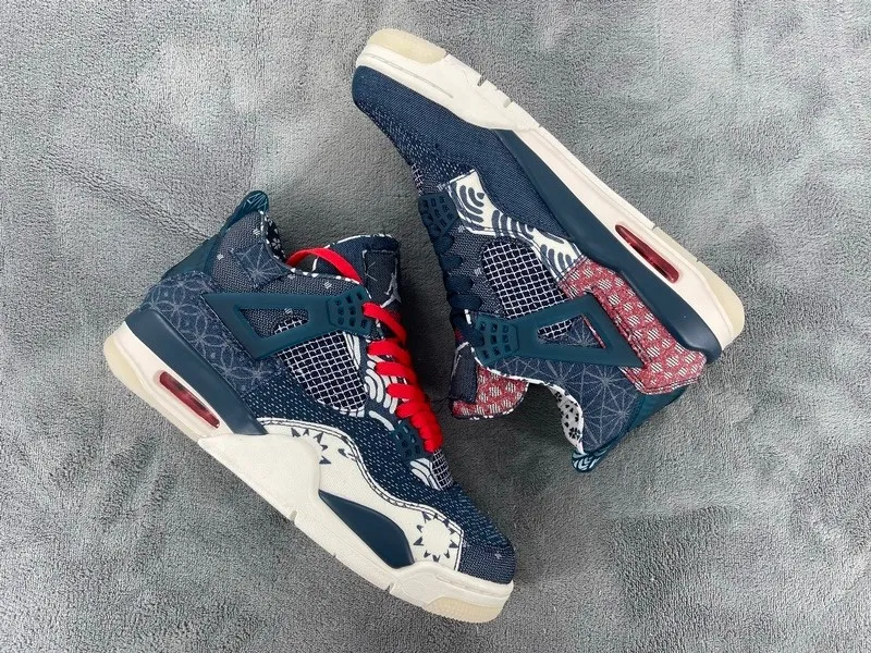 刺子繡 頭層皮喬丹4代籃球鞋 CW0898-400 Air Jordan 4 Retro SE Deep Ocean 21