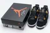 黑金 牛巴革喬丹4代籃球鞋 308497-032 Air Jordan 4 Retro 「Royalty」