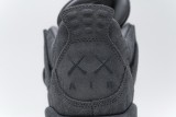 KAWS聯名 全麂皮喬丹4代籃球鞋 930155-003 KAWS X Air Jordan 4 Retro 017