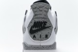 白水泥 頭層皮喬丹4代籃球鞋 840606-192 Air Jordan 4 Retro White Cement 001