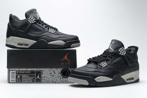 奧利奧 頭層皮喬丹4代籃球鞋 314254-003 Air Jordan 4 Retro 「Oreo」 001