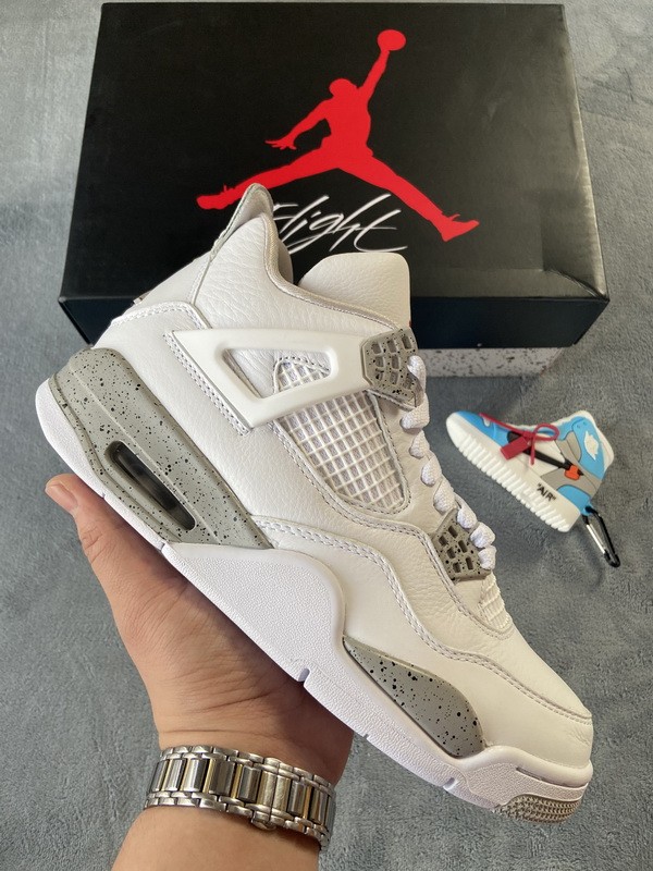 白奧利奧 公司級喬丹4代籃球鞋 CT8527-100 Air Jordan 4 White Oreo 01