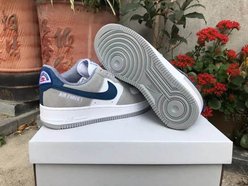 Nike 耐吉 空軍一號 灰白藍 （-36） 男女碼 36--45