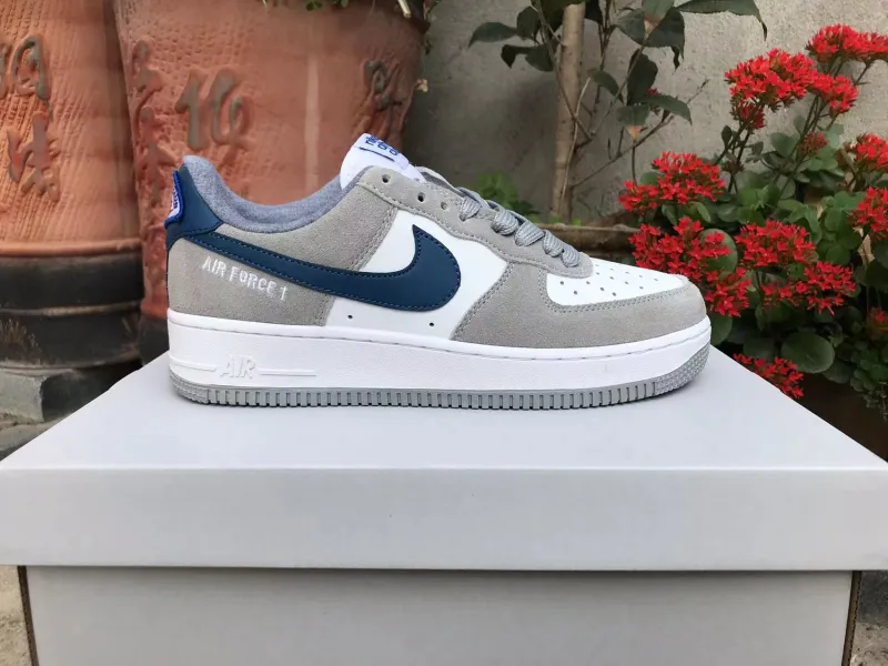 Nike 耐吉 空軍一號 灰白藍 （-36） 男女碼 36--45