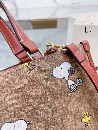 COACH/蔻馳女包DEMPSEY 30托特包單肩包斜挎包手提包購物袋