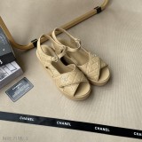 CHANEL2023頂級專櫃初夏新款
官網同步獨家首發香奈兒粗跟檢查拖鞋/涼鞋