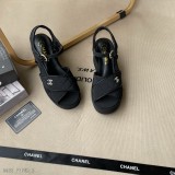CHANEL2023頂級專櫃初夏新款
官網同步獨家首發香奈兒粗跟檢查拖鞋/涼鞋