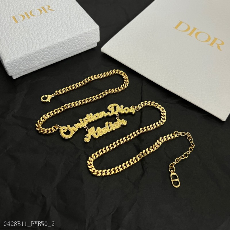 Dior項鏈精選原版一致黃銅材質甜美氣質高雅