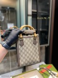 Gucci大logo系列竹節手提Diana購物袋