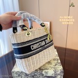 Dior編織購物袋