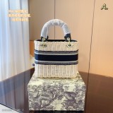 Dior編織購物袋