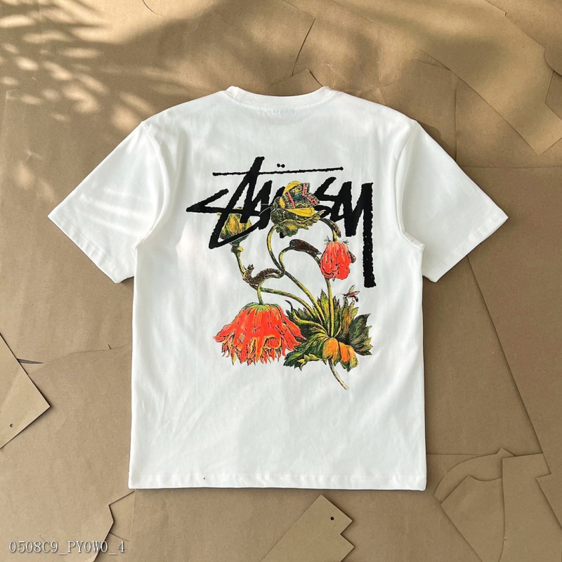 Stussy Mountain Camellia Print Short Sleeve T -shirt