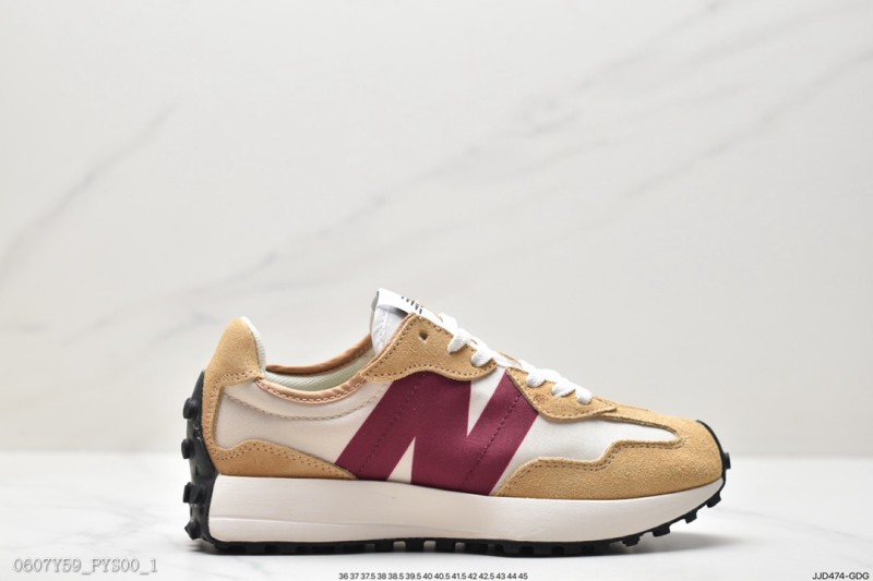 NB327NewBalance327復古先鋒MS327系列復古休閑運動慢跑鞋，上世紀70年代的意大利街頭風格
Size:36-45（半）