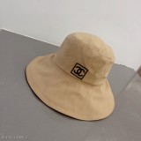 Chanel新款漁夫帽，超仙女帽型，米白卡其兩色，頭圍