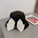 Dior定制款漁夫帽，後開叉漁夫帽，黑白兩色，名媛風，頭圍57cm