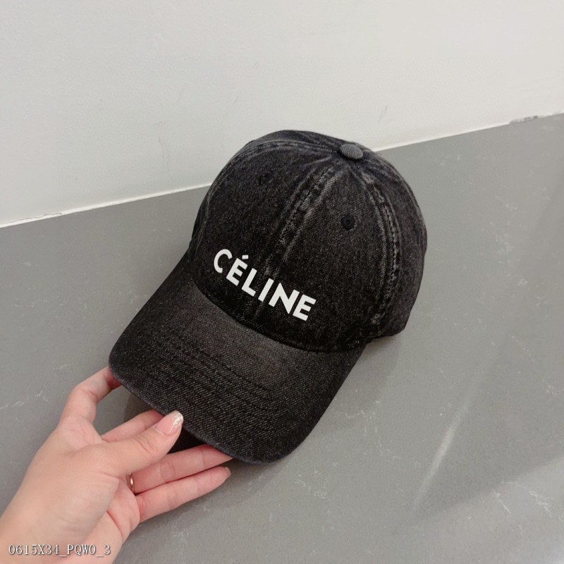 Celine牛仔鴨舌帽棒球帽版型超正可調節