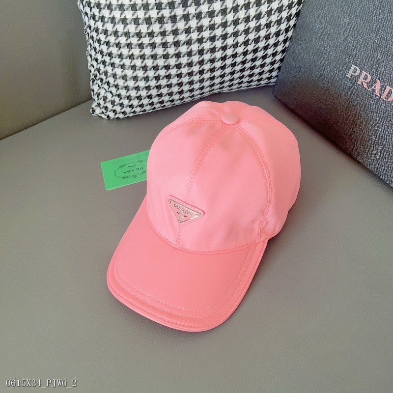 Prada經典原單棒球帽，經典倒三角金屬logo，專櫃1:1開模訂制