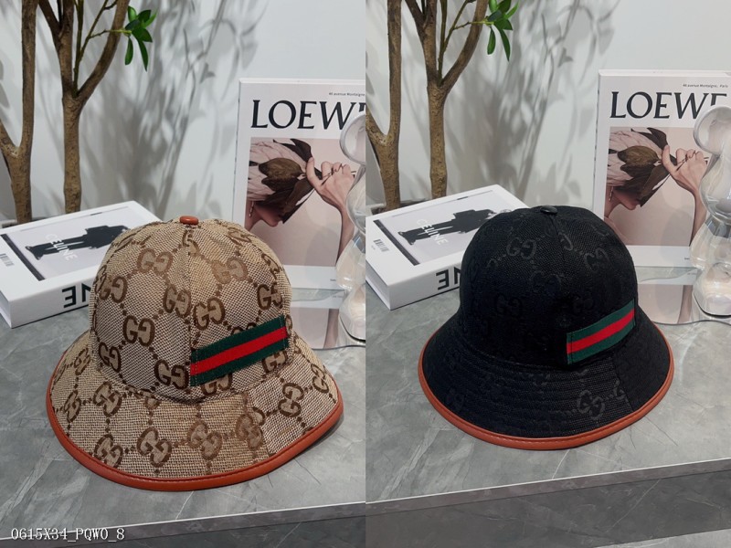 Gucci-新款漁夫帽，高版本#牛遮陽帽，可折疊，頭圍57cm