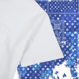 LV~路易威登当季新品数码印花短袖T恤面料采用230克全棉面料