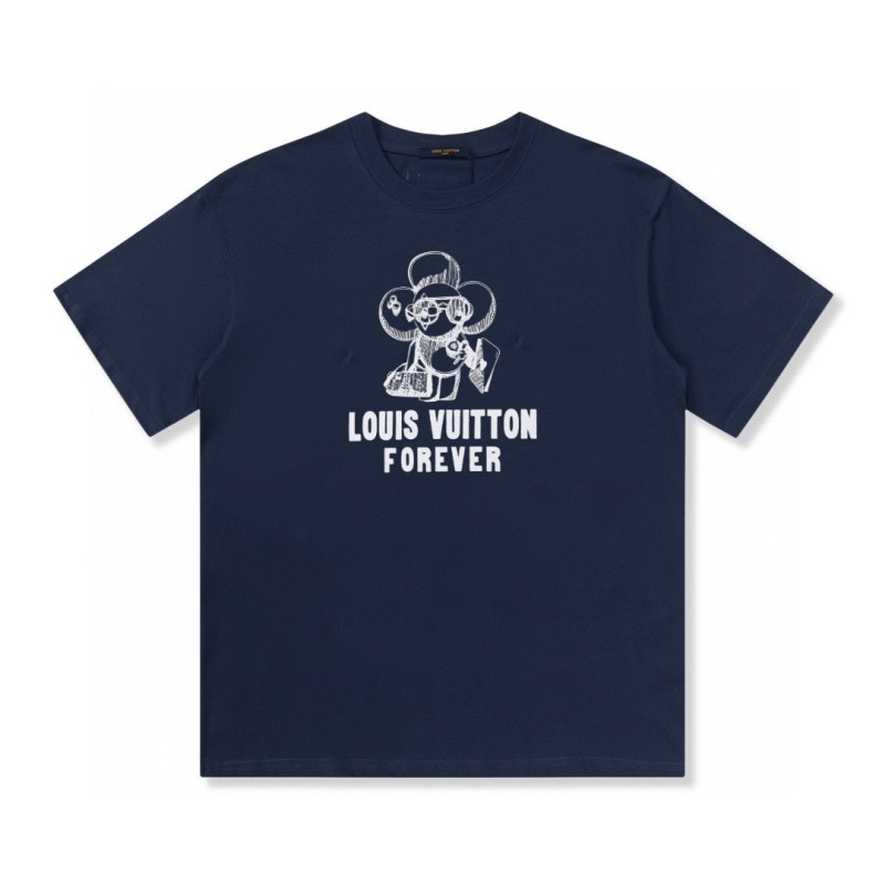 路易威登当季新品数码印花短袖T恤