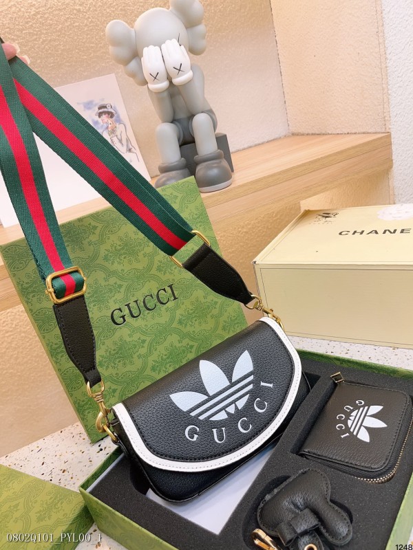 adidasxGucci全新聯名現身米蘭時裝周，復古氣息直接拉滿！