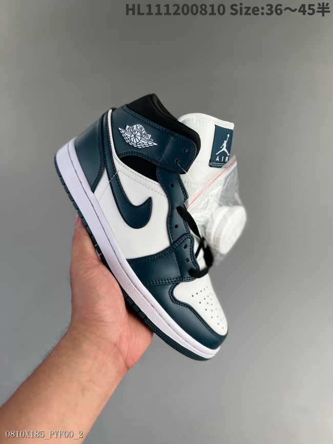 喬丹AirJordan1MidAJ1喬1中幫復古文化百搭休閑運動籃球板鞋