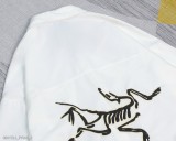 Arcteryx始祖鳥JILSander極簡主義發泡字母印花大標雞骨架休閑牛仔襯衫外套