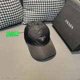 Prada(普拉達)經典原單棒球帽，經典倒三角金屬logo