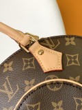 LV頂級原單本款Ellipse小號手袋糅合Monogram帆布、皮革飾邊和金屬件