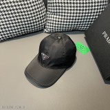 Prada(普拉達)經典原單棒球帽，經典倒三角金屬logo