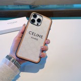 Celine賽琳官網同步復古老花系列二合一貼皮全包手機殼