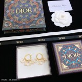 DiorCD字母珍珠耳釘同款材質925銀針dior耳環