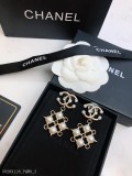 Chanel香奈兒鏤空施華洛珍珠晶鑽雙c耳釘耳環明星同款原版logo字印雙面360度無死角