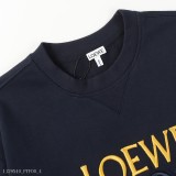 Loewe羅意威23秋季新款經典撞色大logo刺繡圓領衛衣