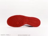 耐克NikeDunkLow『GymRed』白紅金鞋面整體以白色皮革為主色調搭配紅色框架以及Swoosh設計