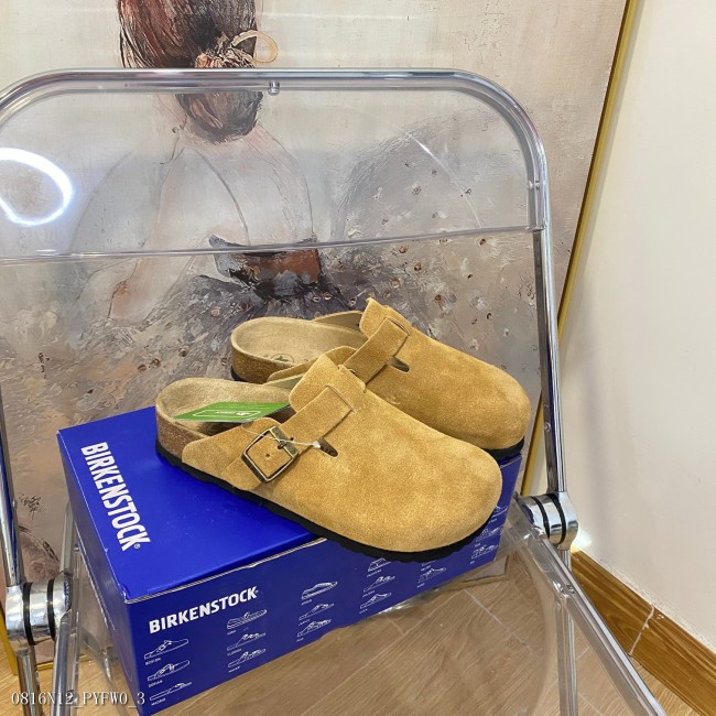 現貨火爆ins的博肯時尚穿起來方便舒適拖鞋Arizona系列墊腳都是皮的