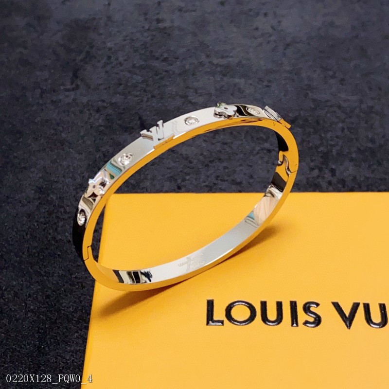 新品原單貨LV字母鑲鑽手鐲LouisVuitton路易威登