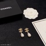 新款【Chanel香奈兒】珍珠水滴吊墜耳釘市面最高版本！
